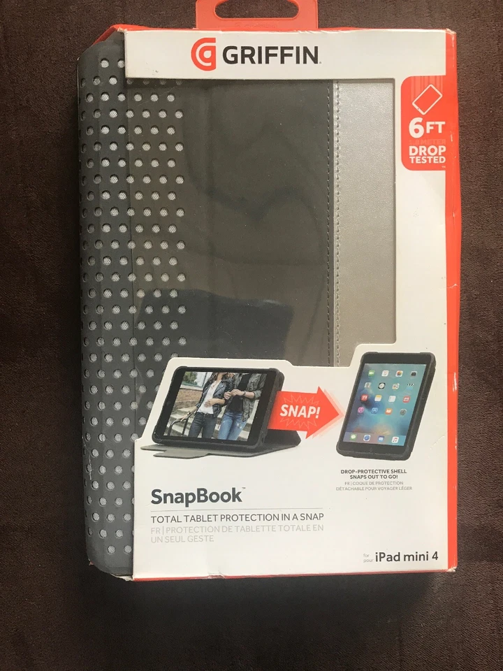 iPad mini 4 gray Griffin Snap Book Cover New Free Shipping - Image 2 of 4