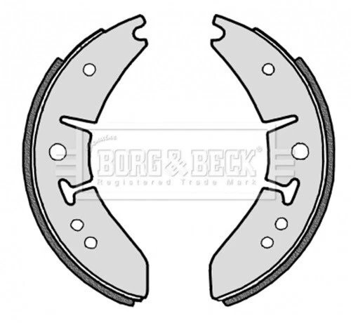 ZAPATILLAS DE FRENO TRASERO HILLMAN MINX (1951-1959) - GENUINAS BORG & BECK Foto 2 de 3