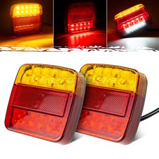 1pair Rear Led Submersible Square Trailer Tail Lights Kit Boat Truck Waterproof 1pair Rear Led Submersible Square Trailer Tail Lights Kit Boat Truck Waterproof