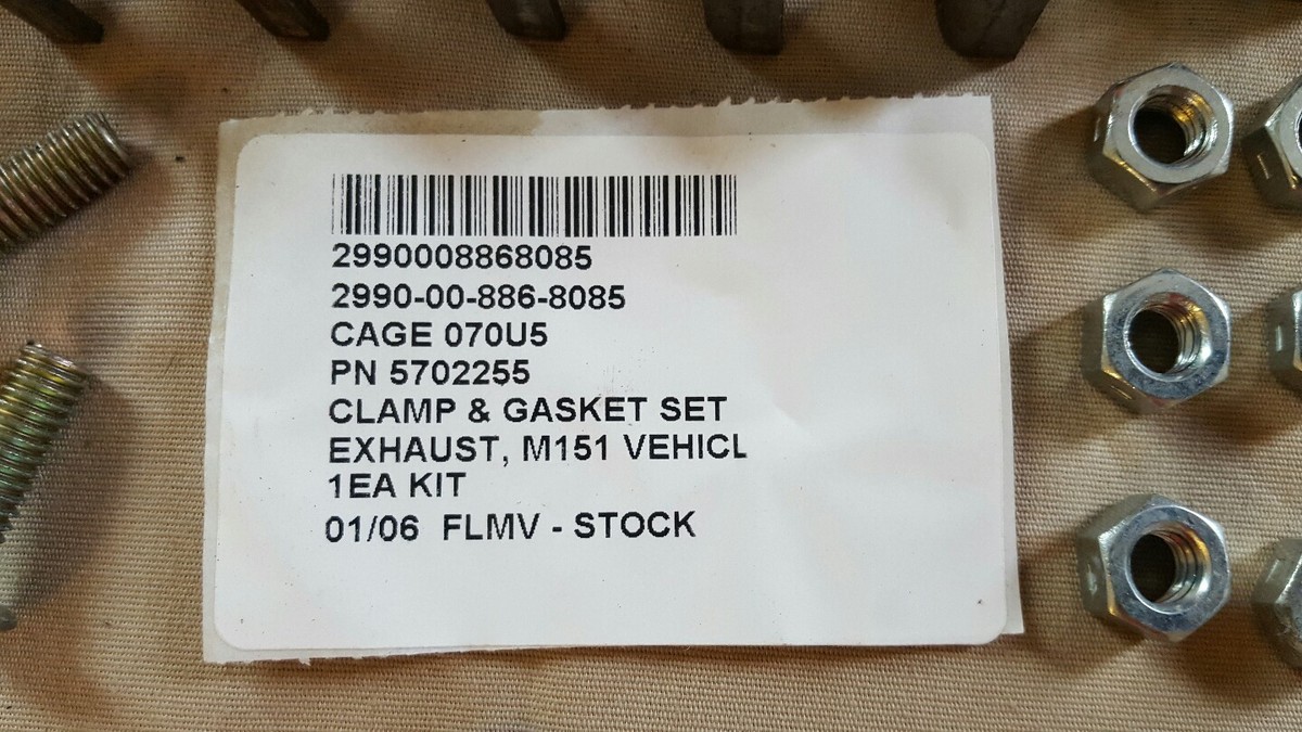 Jeep M151 M151A1 Exhaust Pipe Complete Muffler Tailpipe w