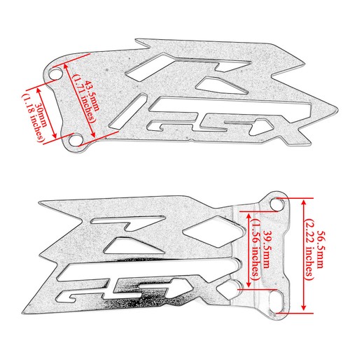 CNC Foot Peg Heel Plates Guard For SUZUKI GSX-R 600/750 06-15 GSX-R 1000 03-16 - Picture 2 of 26