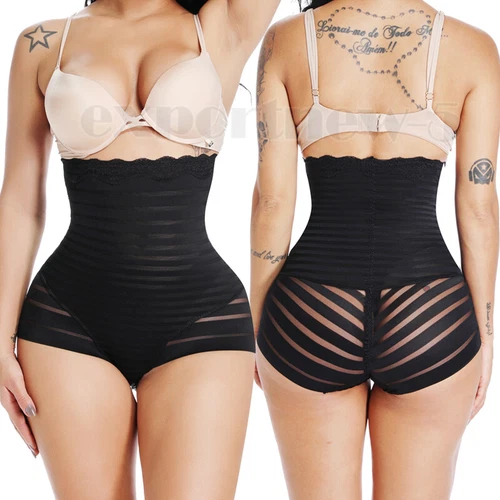 Women Body Shaper High Waist Butt Lift Tummy Control Slim Panties Mesh Underwear - Picture 1 of 30