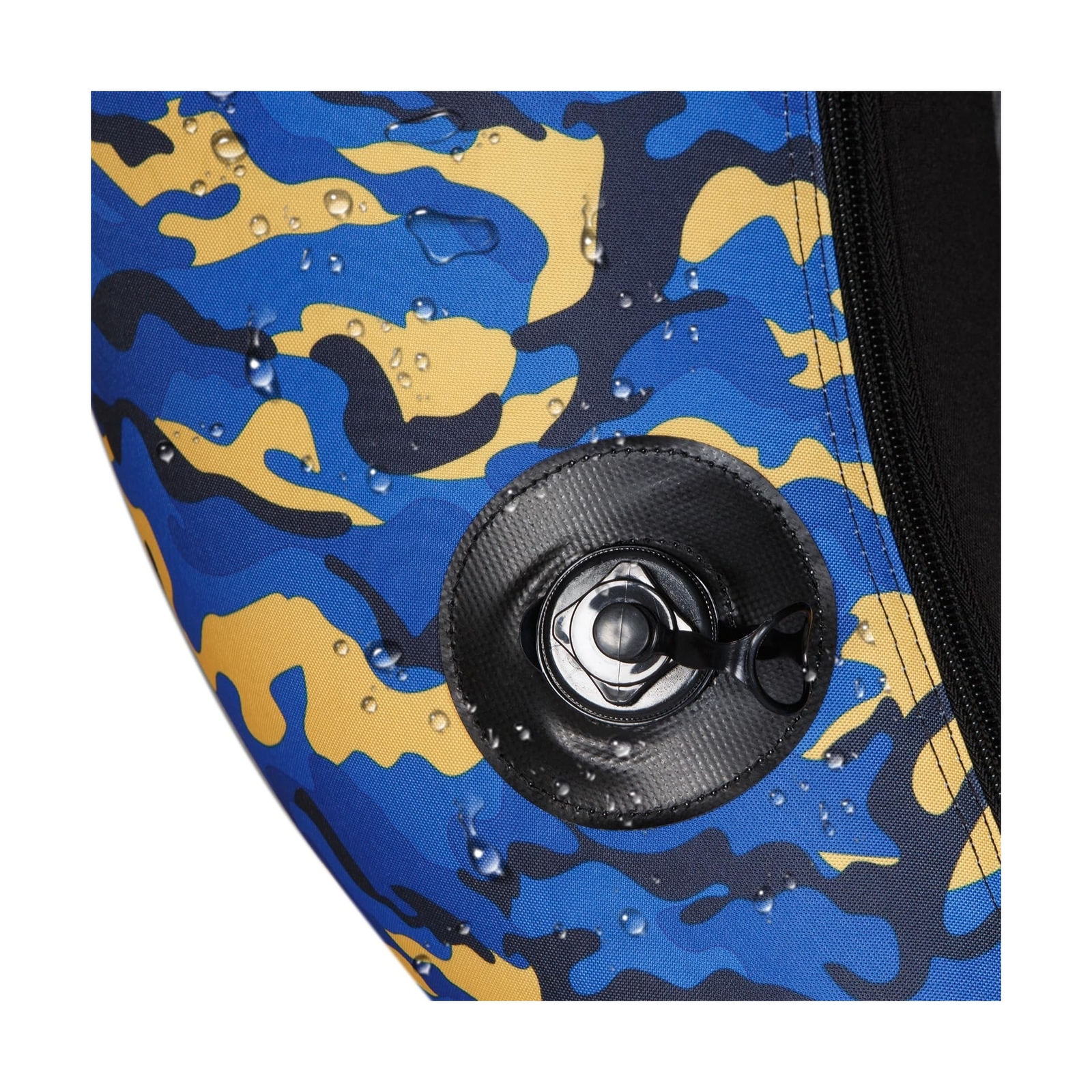 UNITACKLE Inflatable Float Tube, with Paddles, Fish Ruler, Air Pump