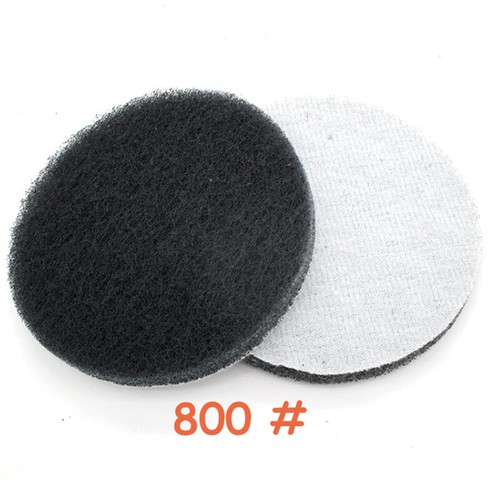 6" Nylon Fiber Scouring Pads Hook & Loop Abrasive Cleaning Pad 240 400 800 Grit - Picture 6 of 9