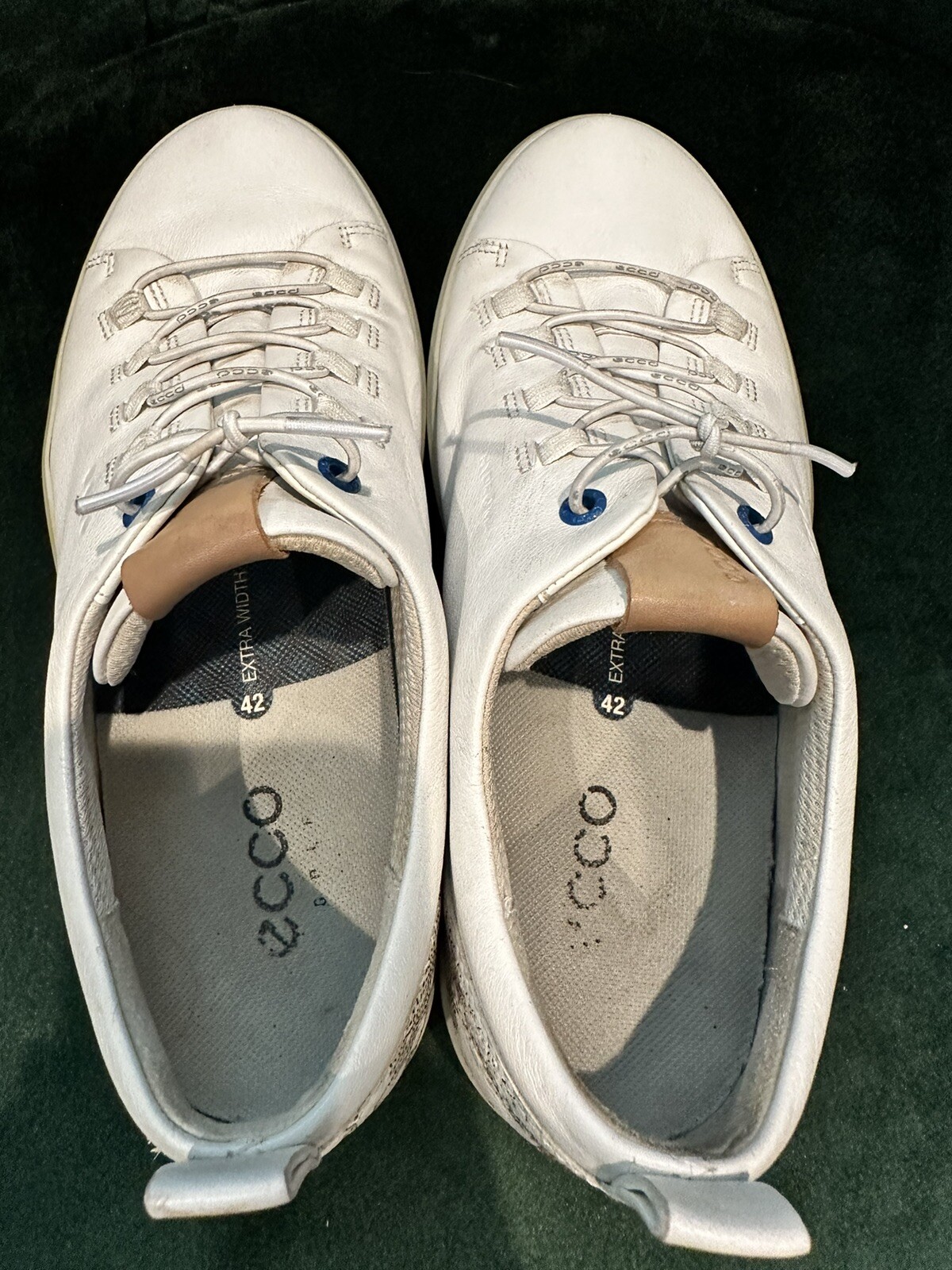 Ecco Soft 7 Men's White Leather Golf Shoes (size 42) eBay