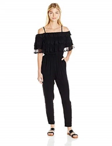 Sexy Traje de Diseñador Negro Ella Moss Damas, Talla Mediana, 10-12, NUEVO  Foto 3 de 4