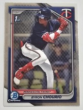 2024 Bowman Chrome Baseball Card #BCP-129 Byron Chourio Rookie Minnesota Twins