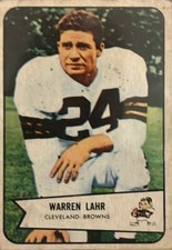 1954 Bowman #74 Warren Lahr