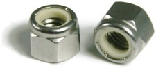 316 Stainless Steel Waxed Nylon Insert Lock Nuts - All Sizes - QTY 25