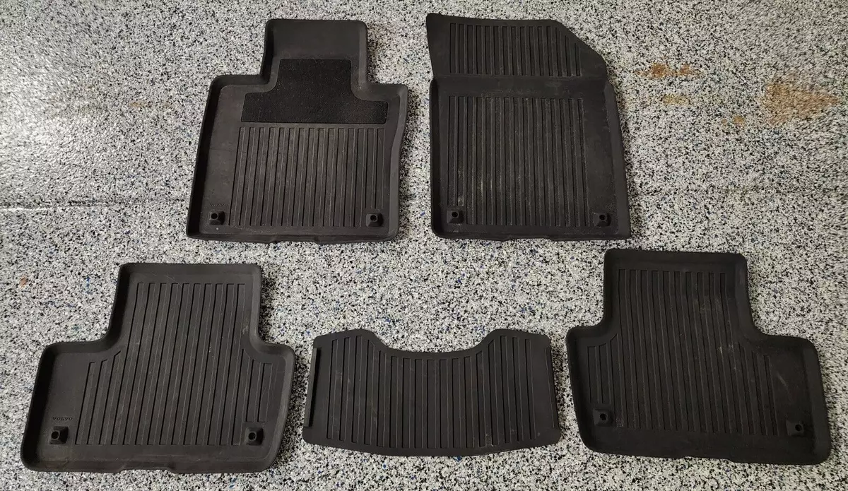 Genuine Volvo XC60 All Weather Rubber Floor Mats 5pc 32332378 OE