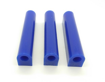 BLAU SCHNITZWACHS 36mm x 28mm FLAT TOP RING TUBE SCHMUCK WACHSAUSSCHMELZGUSS 3ER PACK