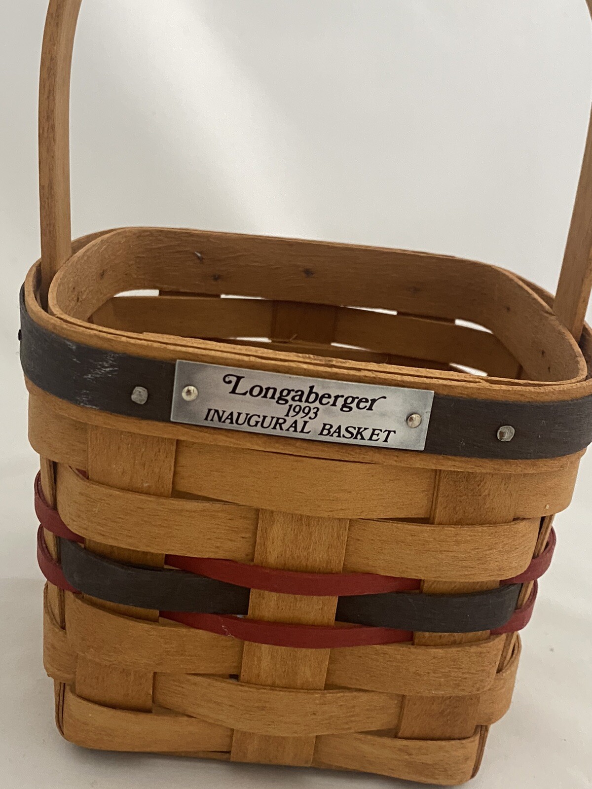 Longaberger 1993 Inaugural Basket (Clinton) Signed Dated