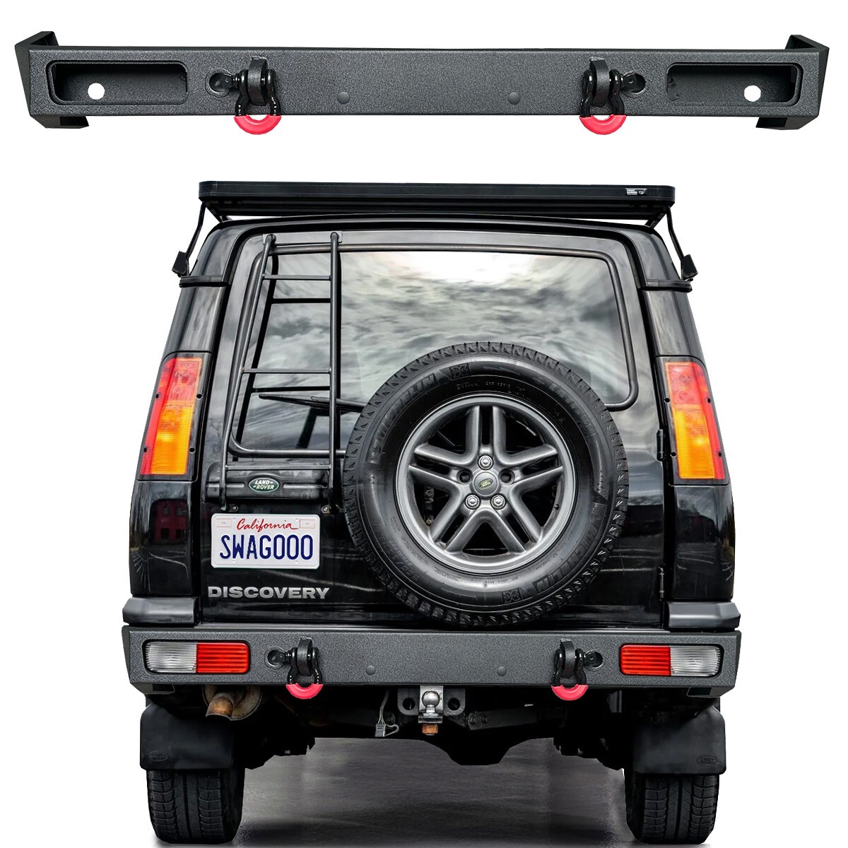 Vijay For 1999-2004 Land Rover Discovery II Steel Rear Bumper with