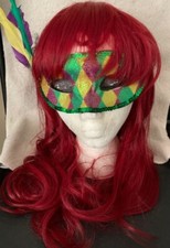 Cosplay Red Anime Party Wig, Full Long Fluffy Wig
