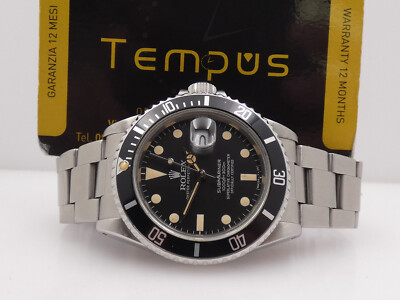 ROLEX SUBMARINER DATE 16800 ULTRA RARE FULL SET TOP JAHR 1982 AUTOMATIC UHR