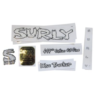 Surly Disc Trucker Rahmen Aufkleber Kit inkl. Headtube Abzeichen