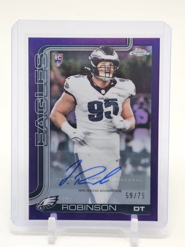 2025 Topps Chrome Ty Robinson Purple Refractor (RAW)