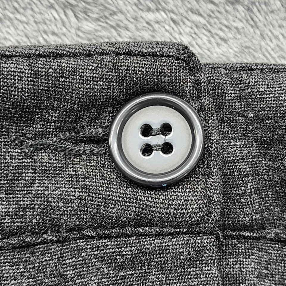 Pantalones Joe Fresh para mujer 10 grises tiro medio elástico ponte tejido pierna ajustada informales Foto 2 de 4