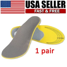 Orthotic Shoe Insoles Insert 1Pair Flat Feet High Arch Support Plantar Fasciitis