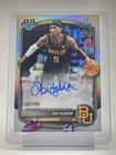 OBI AGBIM 2025-26 BOWMAN CHROME UNIVERSITY 1ST AUTO REFRACTOR /499 Q3882