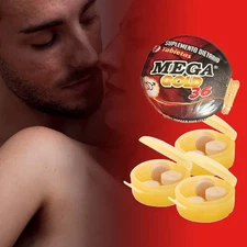 Megas'X Gold 36 - Extra Stamina Strength Vitality Boost Powers For Men 9 Tablets