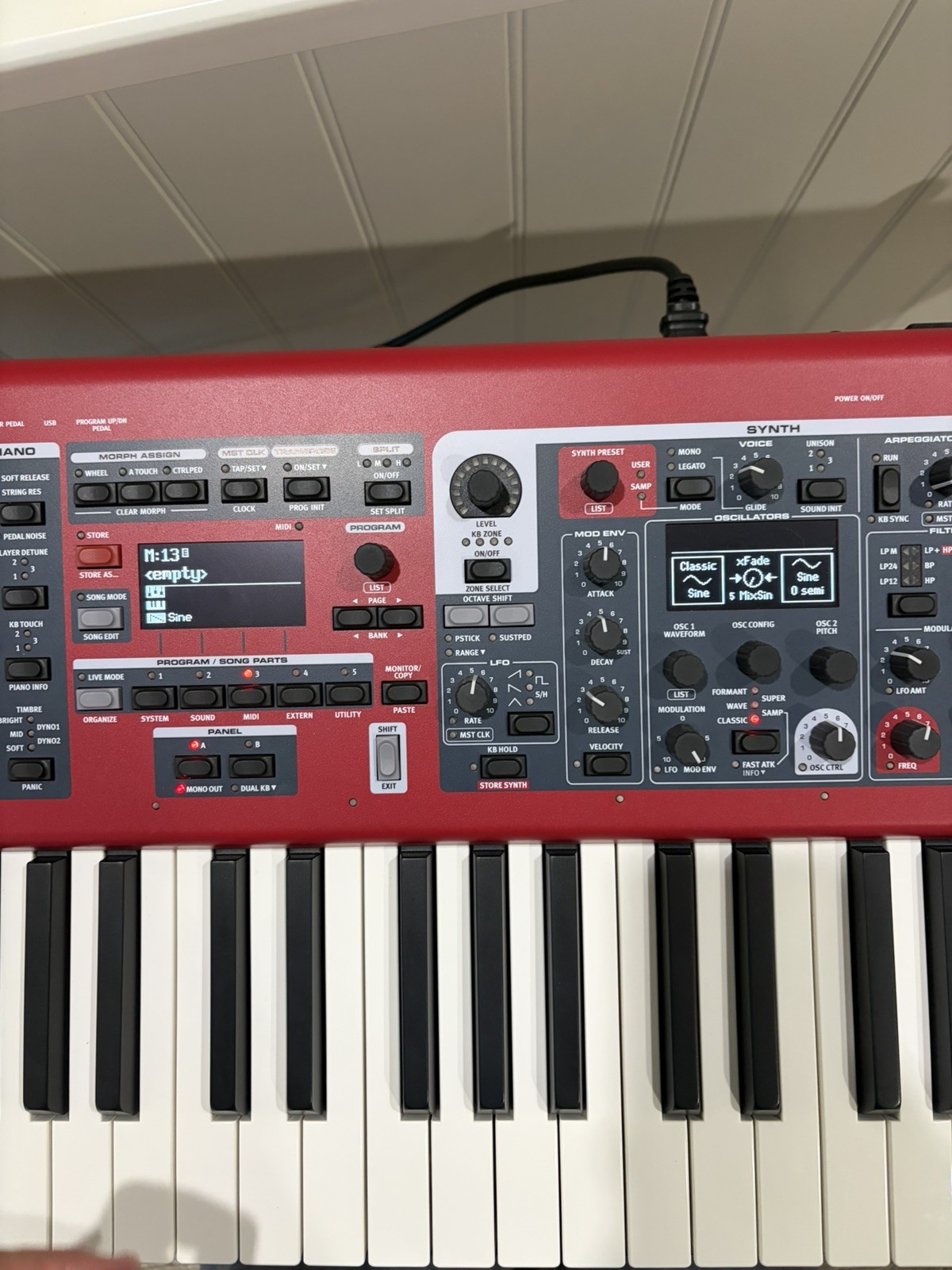 Nord Stage 3 HP76 Hammer Action Portable Keyboard