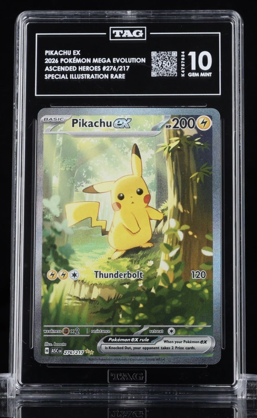Pikachu ex - Ascended Heroes #276 Price & Value ($959.98) | PokeScope