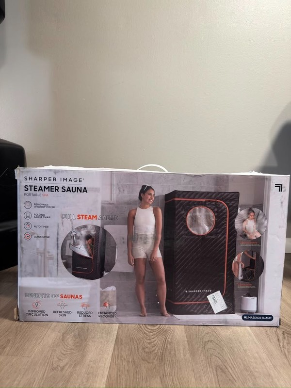 Sharper Image Portable Steam Sauna Body Massager Relaxation Spa