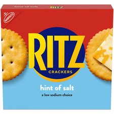 (3 pack) RITZ Hint of Salt Crackers, Snacks for Kids and Adults, Lunch Snacks, 1