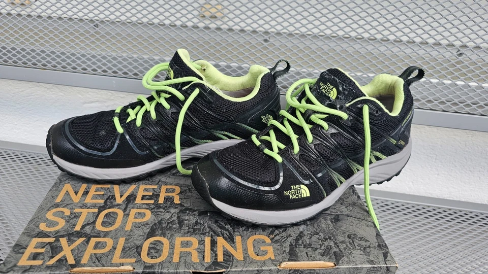 THE NORTH FACE Litewave GTX Damen Wanderschuhe Schwarz/Grün Größe 37,5 mit OVP