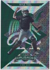 2025 Panini Crusade Kyle Teel White Sox Green Refractor Parallel /249 No. 86