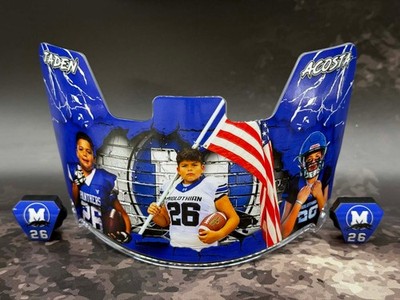 Full Size Helmet Visor - Customer Inspired Custom Visor Project - Football Gift