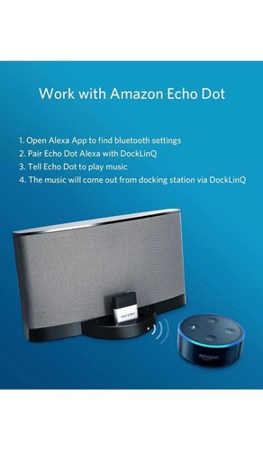 Docklinq Pro Bluetooth 5.0 Adapter Receiver For Bose Sounddock And 30 Pin Ipod I - Picture 6 of 9