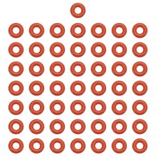 50Pcs Silicone O Rings 3mm ID 7mm OD 2mm Width VMQ Seal Washers Red