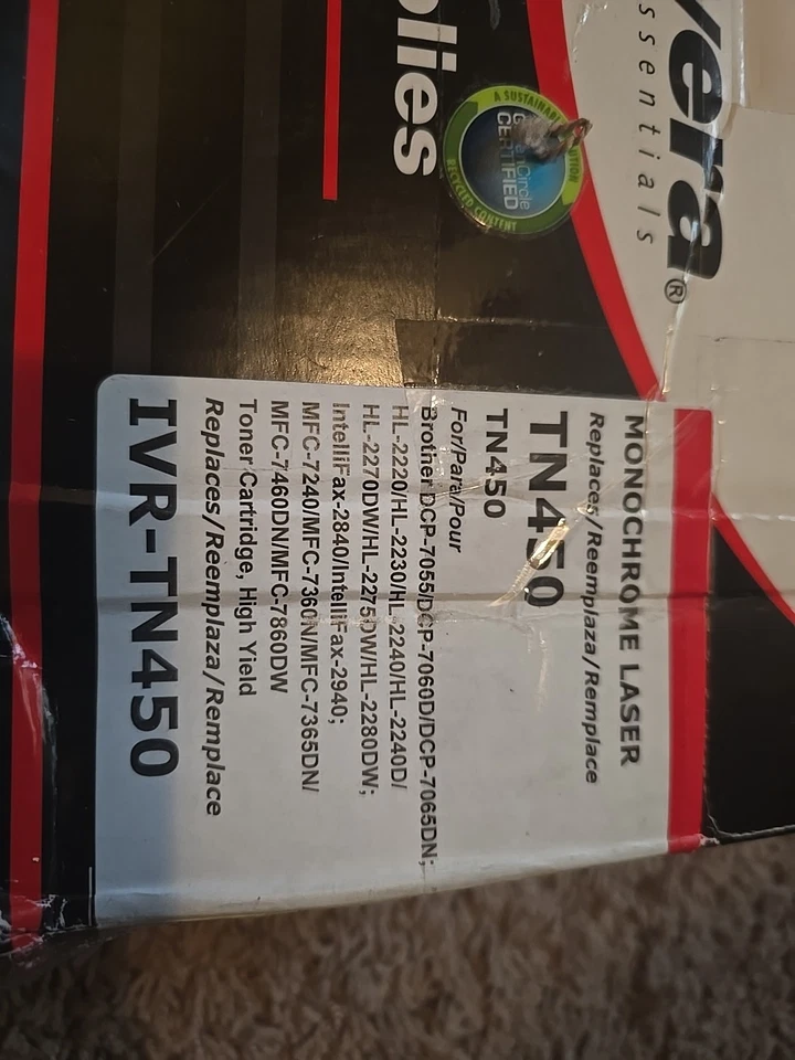 Cartucho de repuesto Innovera Brother TN450 IVR-TN450 tóner láser monocromo Foto 4 de 4