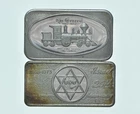 Lot 2 1 Oz Silver Bars The General - Israel 25th Anniversary *052