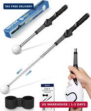 3-in-1 Golf Swing Trainer Kit for Swing Rhythm Tempo Warm-up RIGHT-HANDED ONL