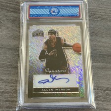 2024 Leaf Metal Signature Series SILVER Allen Iverson Auto 1/1    SIXERS SLAB !!