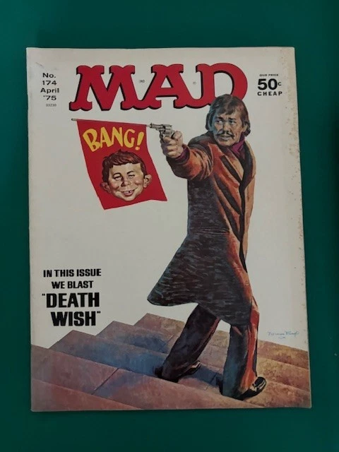 Mad Magazine - No 174- April 1975 - Death wish,Good News,Bad News
