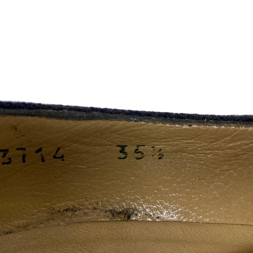 Auth CELINE - Black Wool Leather Women's Shoes - Picture 6 of 7