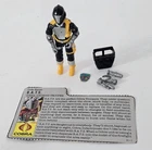 S-634 VINTAGE 1980'S HASBRO GI JOE B.A.T.S. - COMPLETE WITH FILE CARD