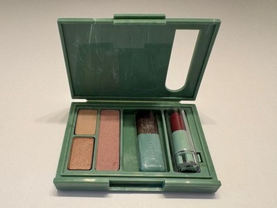 Clinique High Impact Eye Shadow Duo Travel Set with Blusher and Lipstick NEW