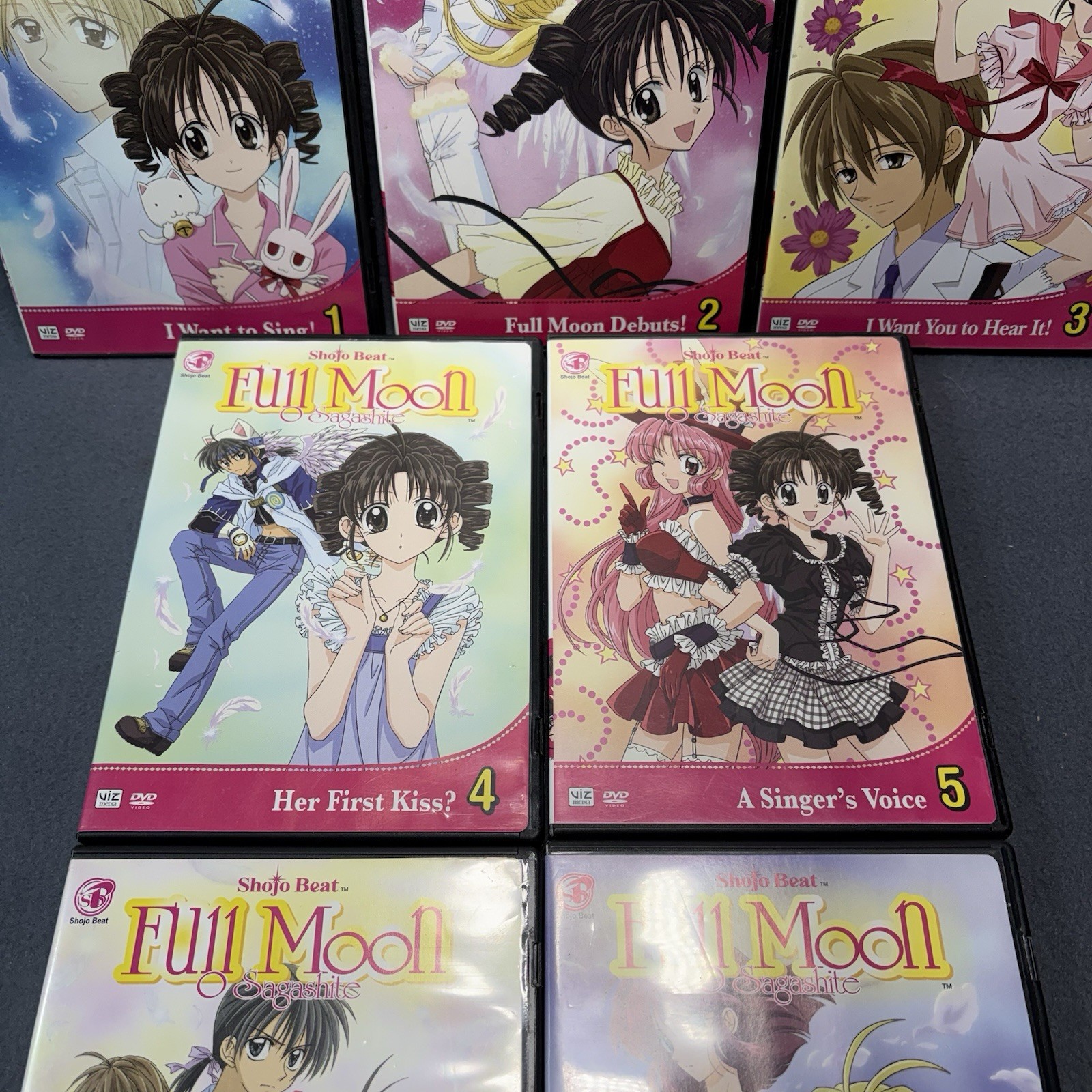 Full Moon O Sagshite 7 DVD Lot (Viz Media 2006) Volume 1 2 3 4 5 6 7