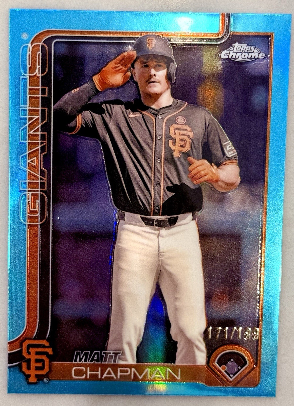 2025 Topps Chrome - Matt Chapman #148 Aqua Refractor /199 