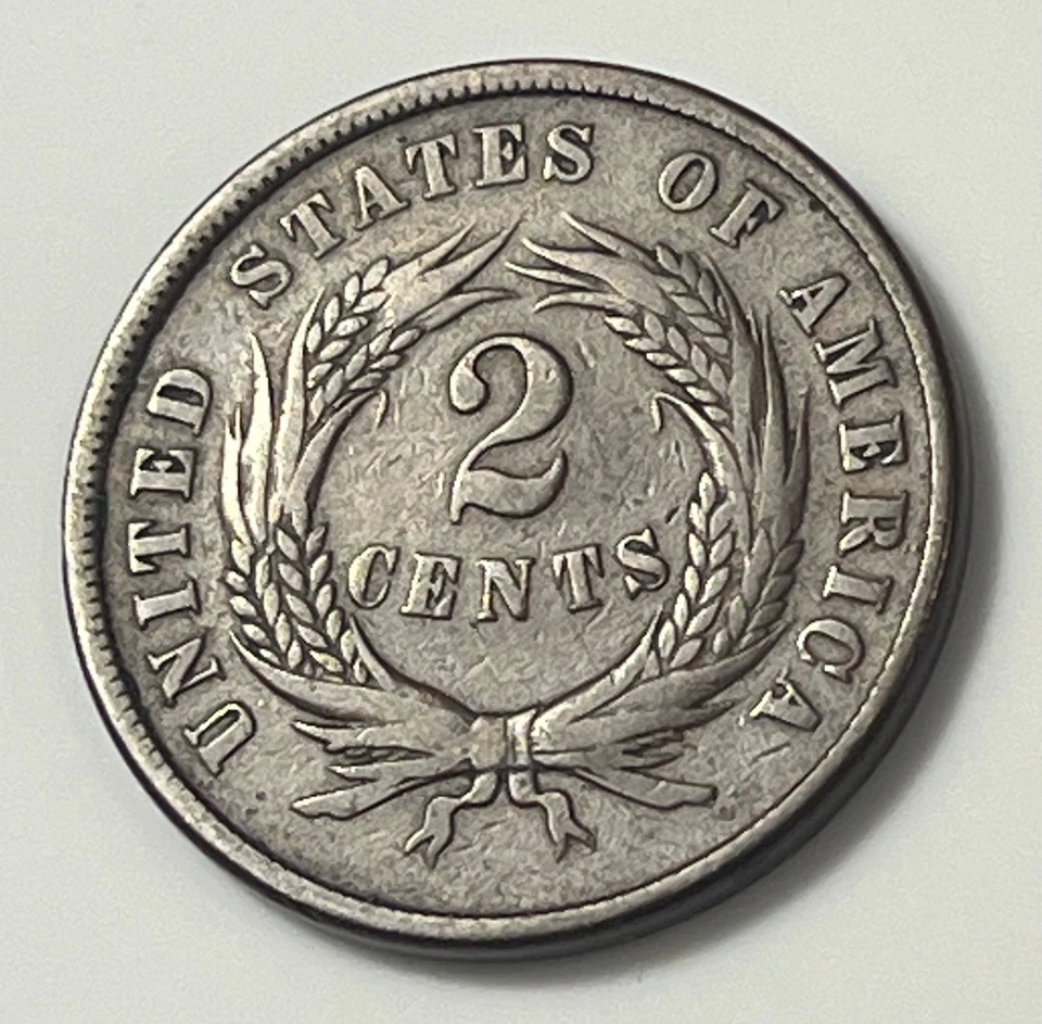 1866 Two Cent Shield *TWOC102 - Image 4 of 4