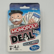 Monopoly Deal Card Game Fast Dealing Property Trading Game Hasbro Ages 8 Travel