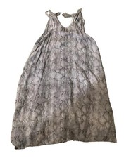 Bella Dahl Dress Womens Dress Gray Animal Print XS Spaghetti Strap Bloomingdale￼
