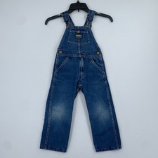 VTG OshKosh Overalls SZ 5 Blue Med Wash Vestbak Classic Made in USA 100 Cotton