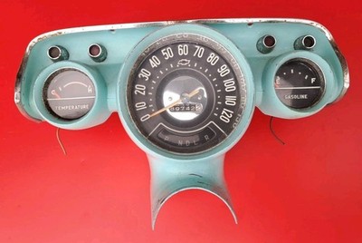 1957 CHEVY BELAIR NOMAD DASH INSTRUMENT CLUSTER GAUGE SPEEDOMETER 1584733 Auto T