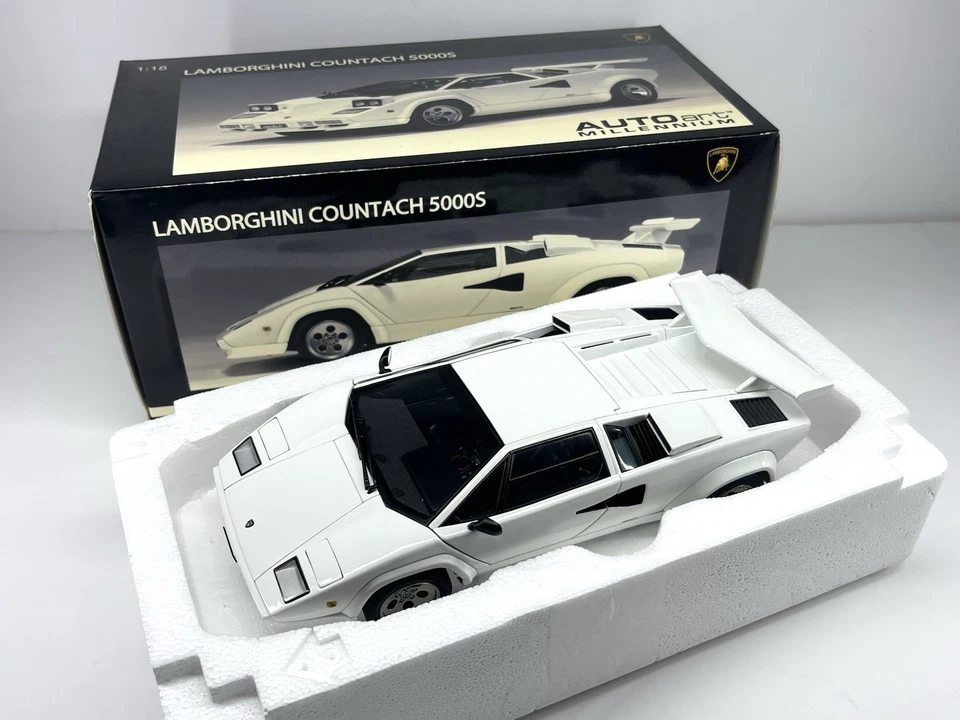 1/18 Autoart 74532 LAMBORGHINI COUNTACH 5000S WHITE NEW RARE DIECAST CAR LIMITED - Image 2 of 4
